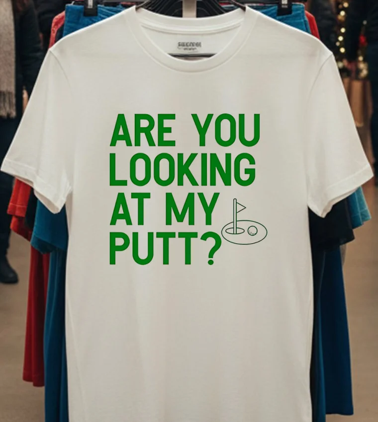 Golf Are You Looking At My Putt Shirt - white-t-shirt Golf Are You Looking At My Putt Shirt White T Shirt