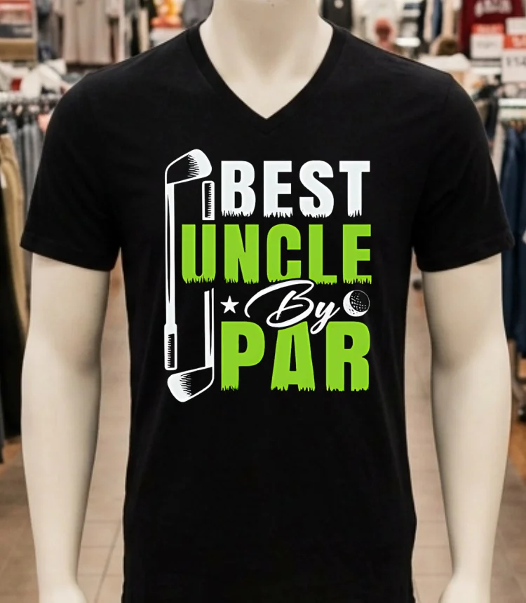 Golf Best Uncle By Par Shirt - balck-shirt Golf Best Uncle By Par Shirt Balck Shirt 2