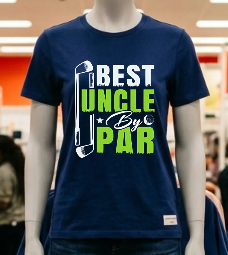 Golf Best Uncle By Par Shirt - navy-shirt Golf Best Uncle By Par Shirt Navy Shirt