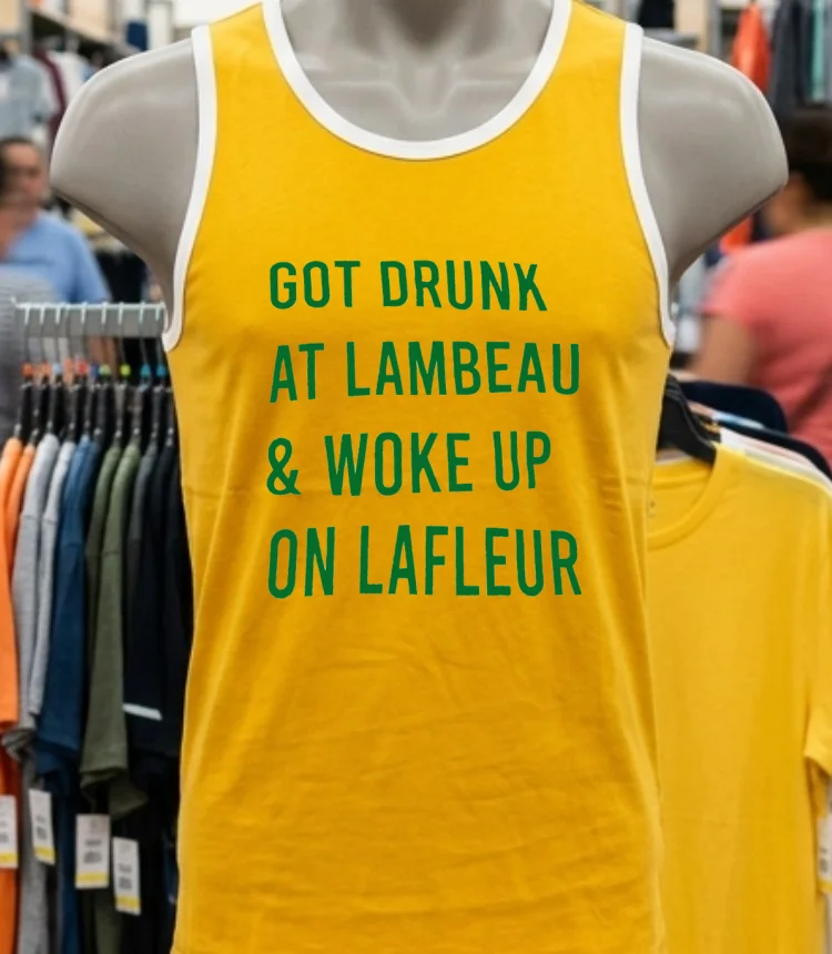 Green Bay Packers Got Drunk At Lambeau And Woke Up On Lafleur Shirt - yellow-t-shirt Green Bay Packers Got Drunk At Lambeau And Woke Up On Lafleur Shirt Yellow T Shirt