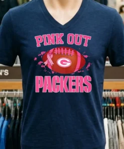 Green Bay Packers Pink Out Ball Shirt