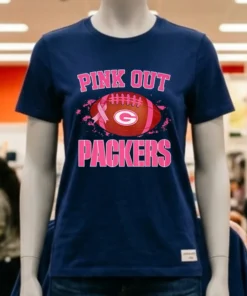 Green Bay Packers Pink Out Ball Shirt