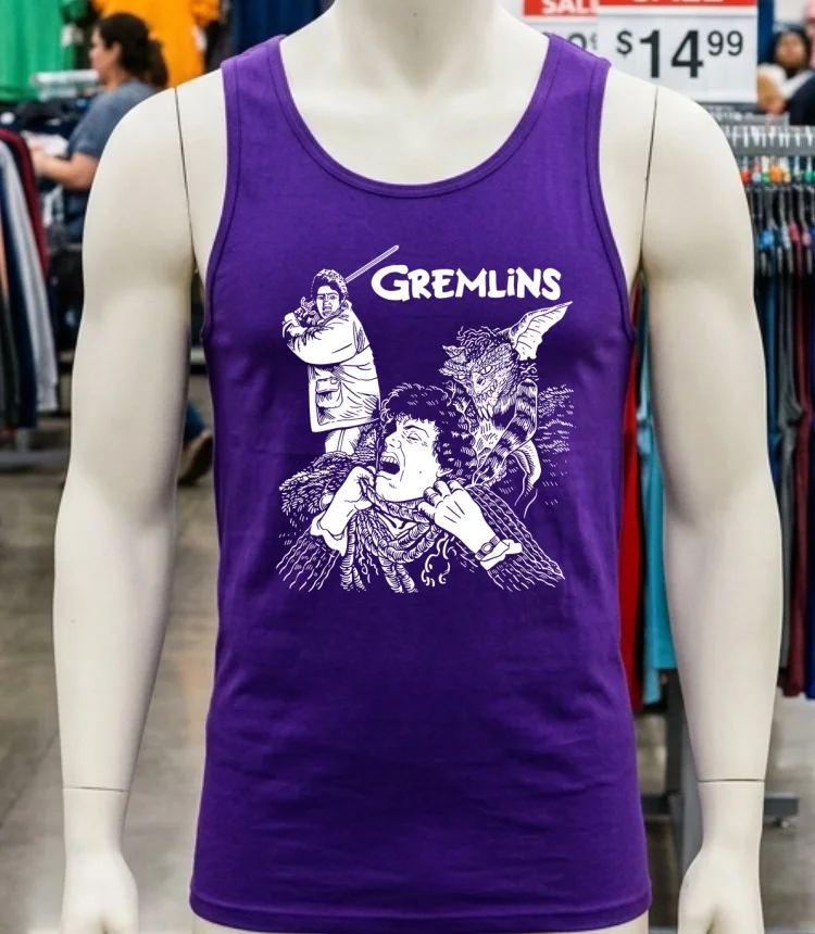 Gremlins 1984 American Horror Comedy Film Shirt - purple-shirt Gremlins 1984 American Horror Comedy Film Shirt Purple Shirt