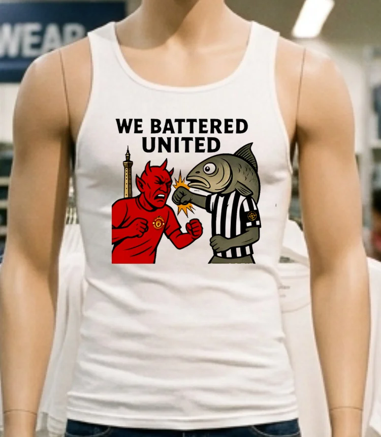 Grimsby Town We Battered United Meme Shirt - white-t-shirt Grimsby Town We Battered United Meme Shirt White T Shirt 1
