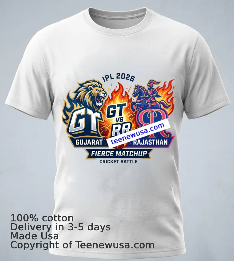Gt Vs Rr Lipl 2026 T Shirt White T Shirt 1
