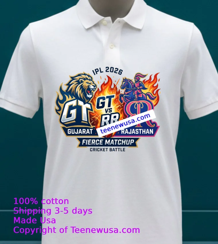 Gt Vs Rr Lipl 2026 T Shirt - white-t-shirt 23 Gt Vs Rr Lipl 2026 T Shirt White T Shirt 23