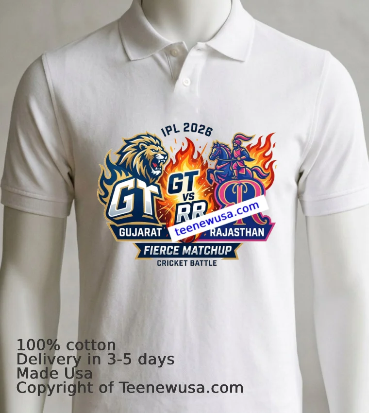 Gt Vs Rr Lipl 2026 T Shirt - white-t-shirt 7 Gt Vs Rr Lipl 2026 T Shirt White T Shirt 7