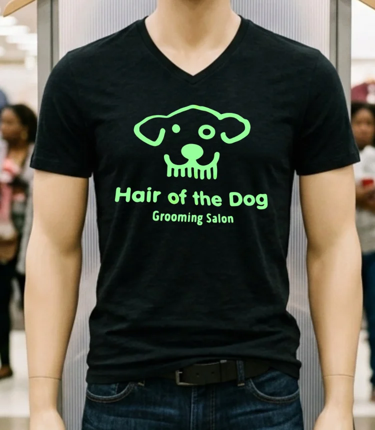 Hair Of The Dog Grooming Salon Shirt - balck-shirt Hair Of The Dog Grooming Salon Shirt Balck Shirt