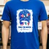 Half Mexico Half American Flag Girl Punk Shirt Blue Shirt