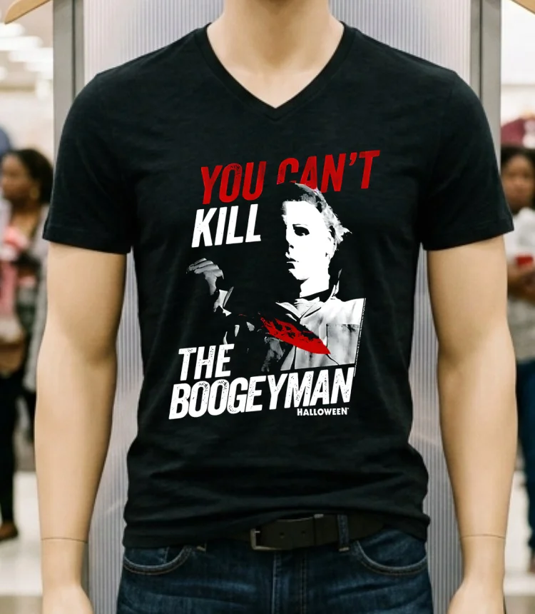 Halloween Movie You Can T Kill The Boogeyman Shirt - balck-shirt Halloween Movie You Cant Kill The Boogeyman Shirt Balck Shirt