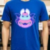 Halloween Pastel Goth Bat Shirt Blue Shirt