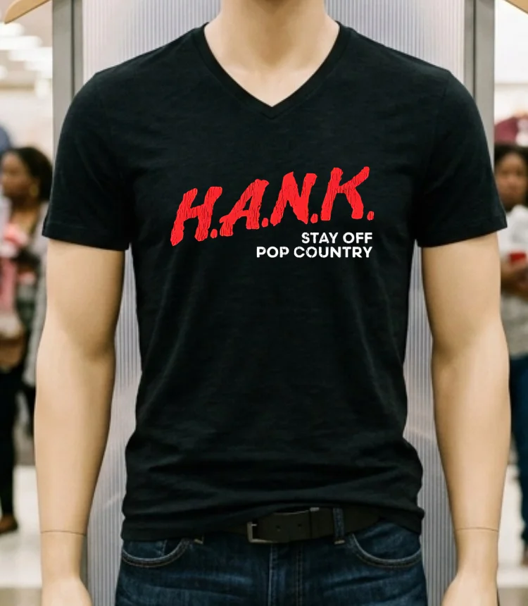 Hank Stay Off Pop Country Shirt Balck Shirt