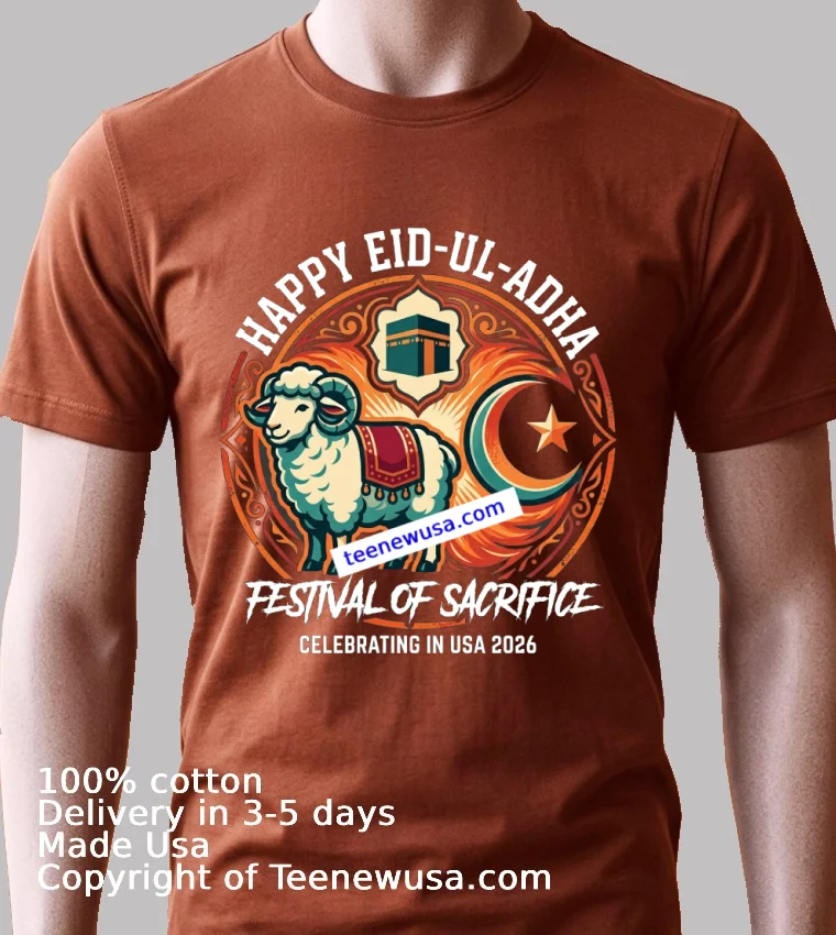 Happy Eid Ul Adha 2026 T Shirt - balck-shirt 4 Happy Eid Ul Adha 2026 T Shirt Balck Shirt 4