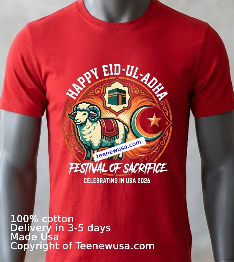 Happy Eid Ul Adha 2026 T Shirt Red Shirt