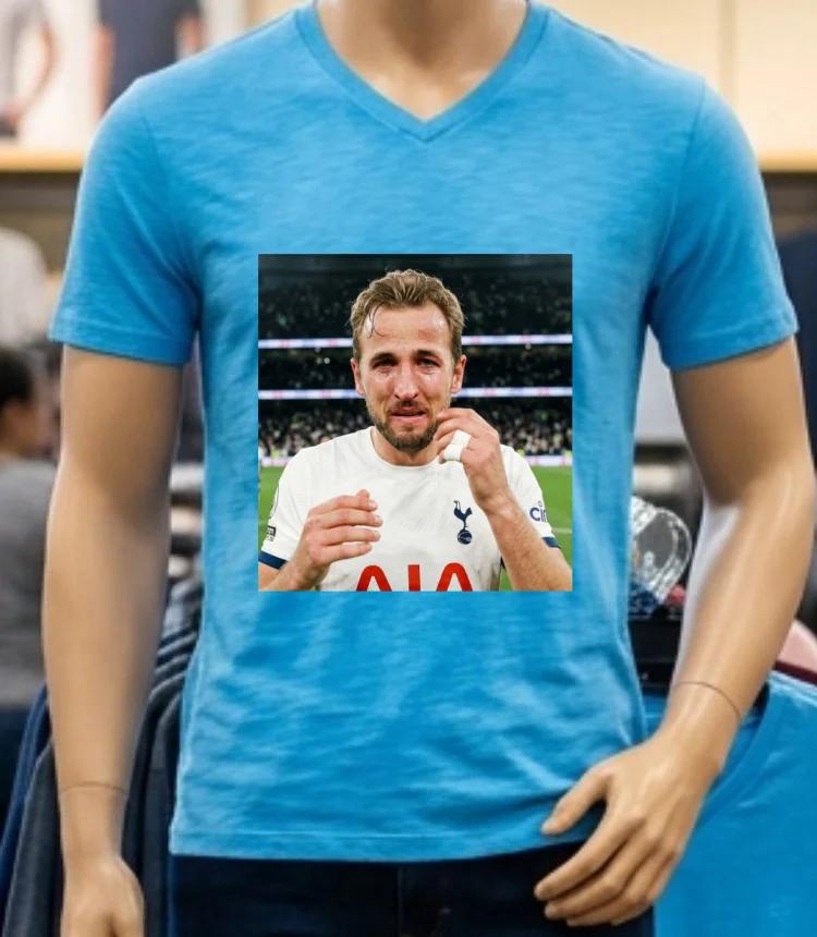 Harry Kane Crying Meme T Shirt - blue-shirt Harry Kane Crying Meme T Shirt Blue Shirt