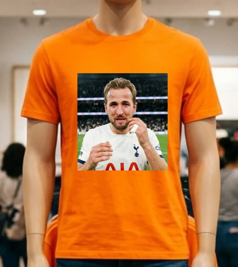 Harry Kane Crying Meme T Shirt - orange-shirt Harry Kane Crying Meme T Shirt Orange Shirt