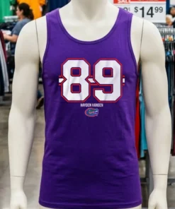 Hayden Hansen 89 Stripe Florida Gators Shirt
