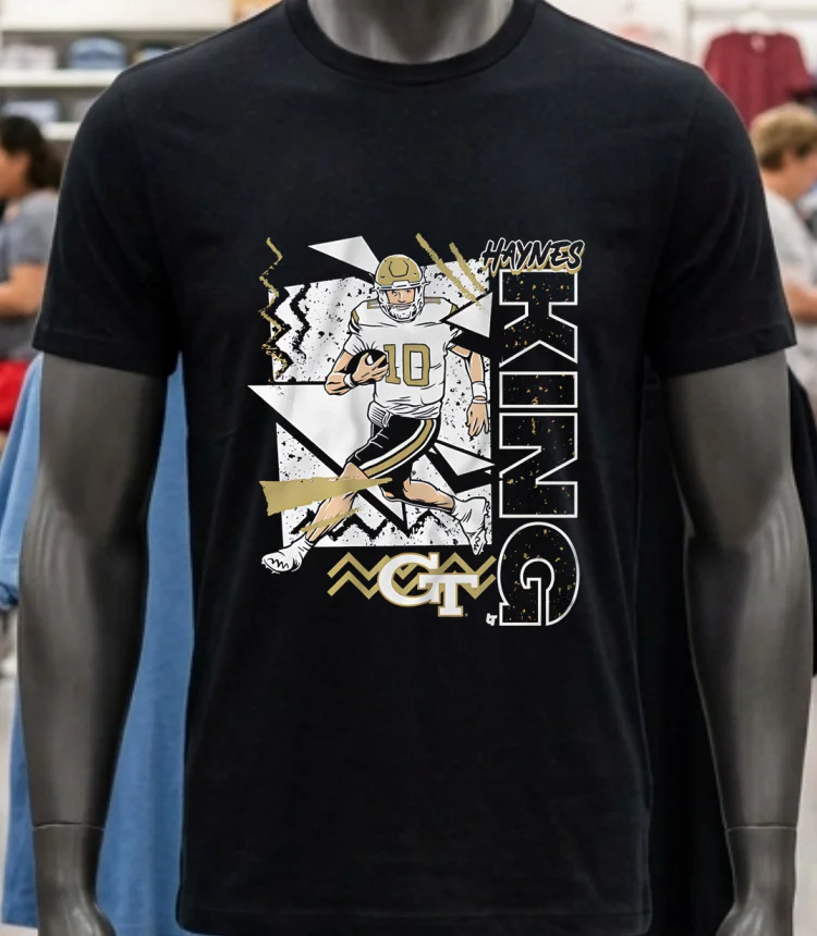 Haynes King Georgia Tech Yellow Jackets Football Vintage 90S Style Shirt - balck-shirt Haynes King Georgia Tech Yellow Jackets Football Vintage 90s Style Shirt Balck Shirt 1