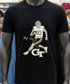Haynes King Superstar Pose Georgia Tech Football Shirt