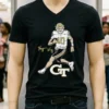 Haynes King Superstar Pose Georgia Tech Football Shirt Balck Shirt
