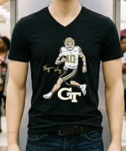 Haynes King Superstar Pose Georgia Tech Football Shirt