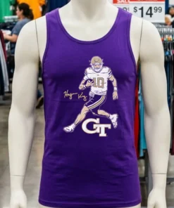 Haynes King Superstar Pose Georgia Tech Football Shirt
