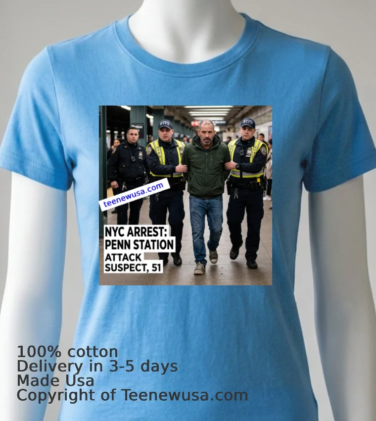 Hector De Leon, 51 Years Old, Is Accused Of Randomly Attacking Five People With A Knife At Penn Station In New York T Shirt - blue-shirt Hector De Leon 51 Years Old Is Accused Of Randomly Attacking Five People With A Knife At Penn Station In New York T Shirt Blue Shirt
