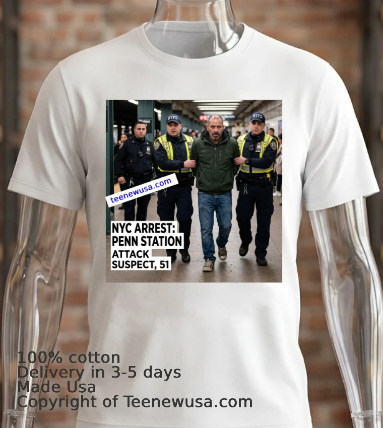 Hector De Leon, 51 Years Old, Is Accused Of Randomly Attacking Five People With A Knife At Penn Station In New York T Shirt - white-t-shirt 2 Hector De Leon 51 Years Old Is Accused Of Randomly Attacking Five People With A Knife At Penn Station In New York T Shirt White T Shirt 2