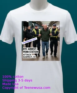 Hector De Leon, 51 Years Old, Is Accused Of Randomly Attacking Five People With A Knife At Penn Station In New York T Shirt
