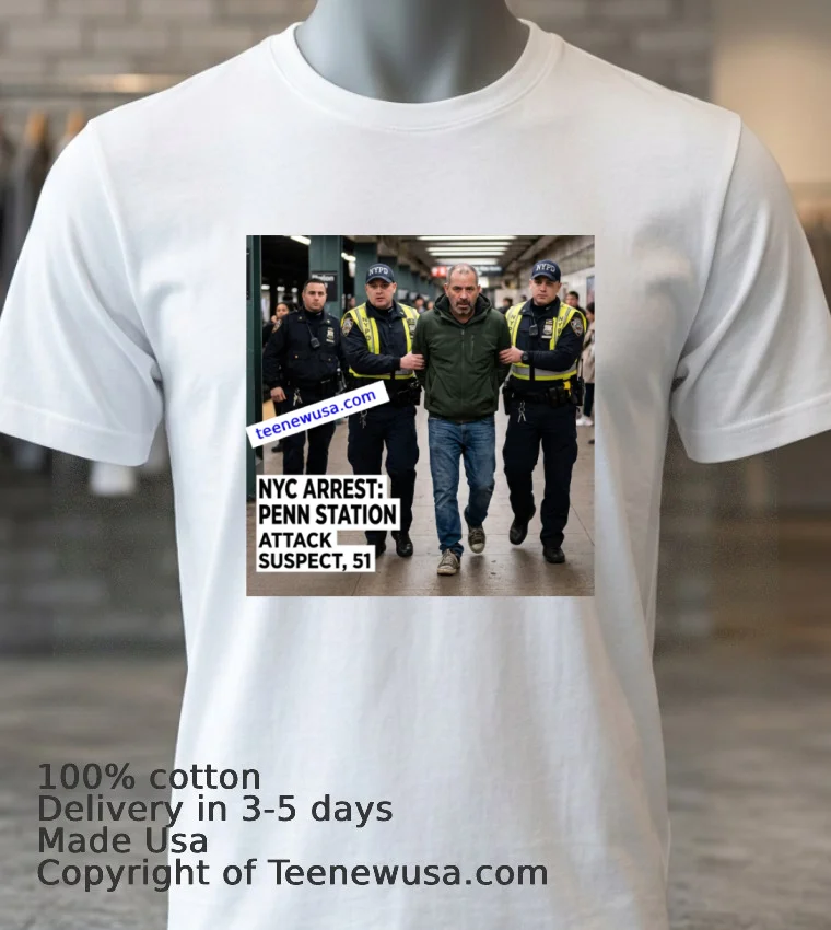 Hector De Leon, 51 Years Old, Is Accused Of Randomly Attacking Five People With A Knife At Penn Station In New York T Shirt - white-t-shirt 3 Hector De Leon 51 Years Old Is Accused Of Randomly Attacking Five People With A Knife At Penn Station In New York T Shirt White T Shirt 3