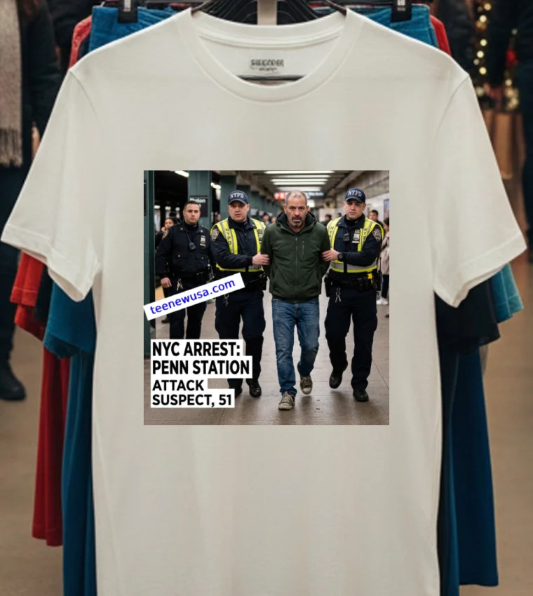 Hector De Leon, 51 Years Old, Is Accused Of Randomly Attacking Five People With A Knife At Penn Station In New York T Shirt - white-t-shirt Hector De Leon 51 Years Old Is Accused Of Randomly Attacking Five People With A Knife At Penn Station In New York T Shirt White T Shirt