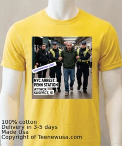 Hector De Leon, 51 Years Old, Is Accused Of Randomly Attacking Five People With A Knife At Penn Station In New York T Shirt