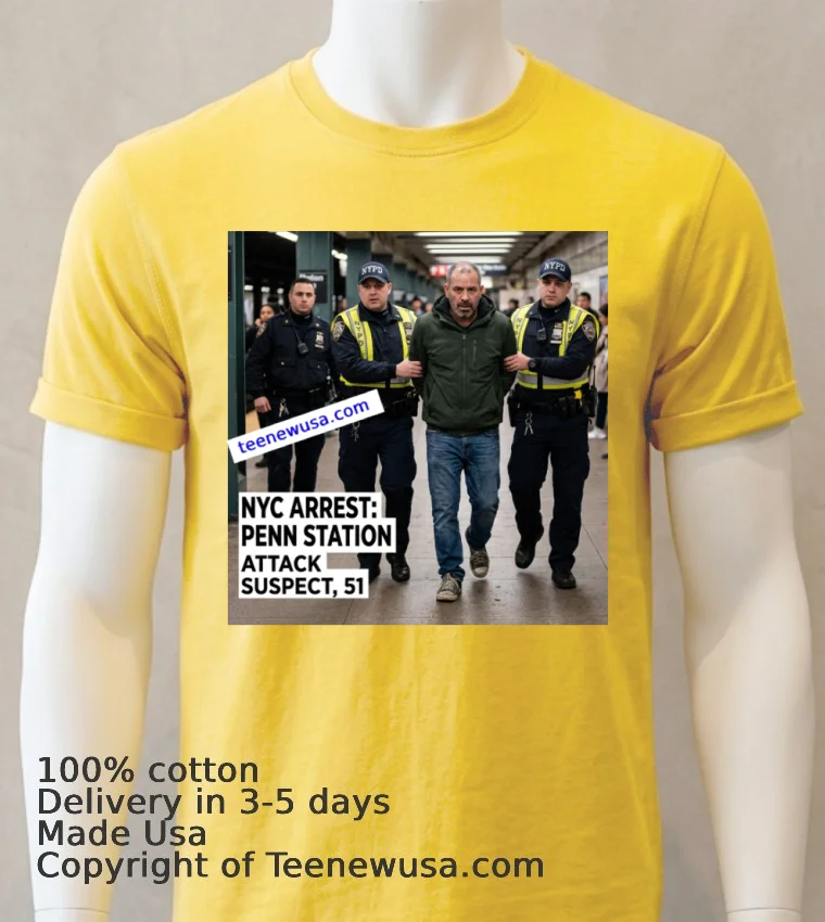 Hector De Leon, 51 Years Old, Is Accused Of Randomly Attacking Five People With A Knife At Penn Station In New York T Shirt - yellow-t-shirt Hector De Leon 51 Years Old Is Accused Of Randomly Attacking Five People With A Knife At Penn Station In New York T Shirt Yellow T Shirt