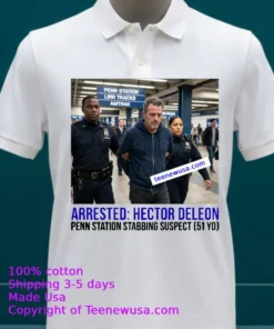 Hector Deleon 51 Arrested By Police As Suspect In Penn Station Stabbing T Shirt