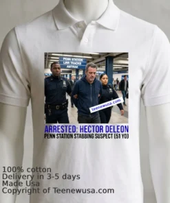 Hector Deleon 51 Arrested By Police As Suspect In Penn Station Stabbing T Shirt