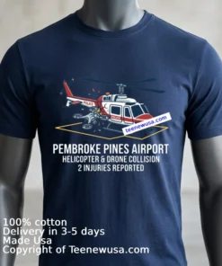 Helicopter And Drone Accident At Pembroke Pines Airport T Shirt