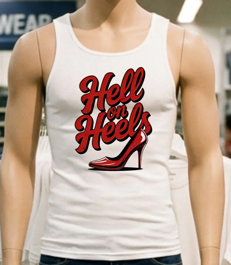 Hell On Heels Shirt - white-t-shirt Hell On Heels Shirt White T Shirt 1