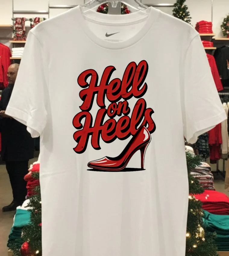 Hell On Heels Shirt - white-t-shirt Hell On Heels Shirt White T Shirt