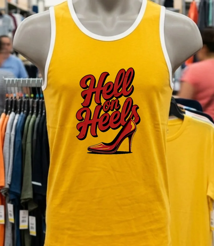 Hell On Heels Shirt - yellow-t-shirt Hell On Heels Shirt Yellow T Shirt