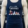 Here Come The Grannies Tee Blue Dog Grannies Cute Shirt Navy Shirt