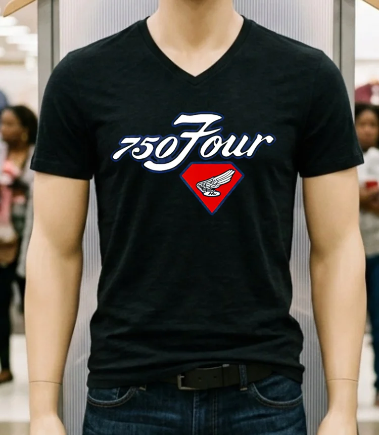 Honda 750 Four Emblem Shirt Balck Shirt