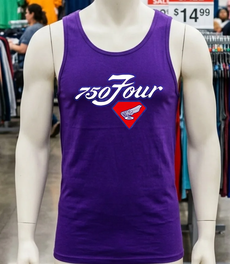 Honda 750 Four Emblem Shirt - purple-shirt Honda 750 Four Emblem Shirt Purple Shirt