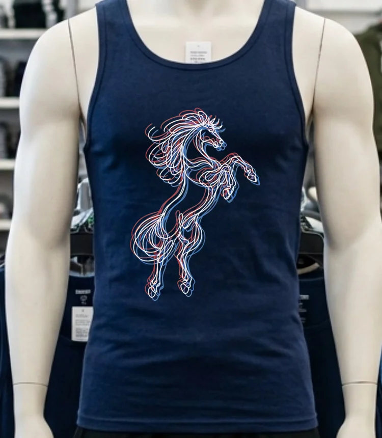 Horse 3D 2026 Shirt - navy-shirt Horse 3d 2026 Shirt Navy Shirt