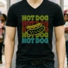 Hot Dog Fashion Neon Design Shirt Balck Shirt