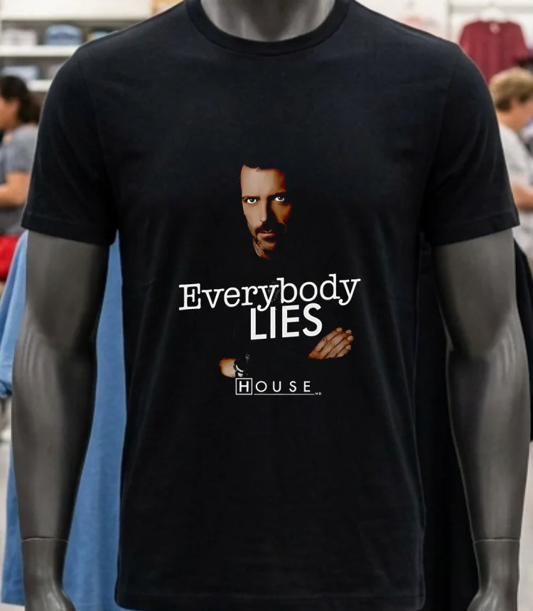 House M.d. Everybody Lies Classic Shirt - balck-shirt House Md Everybody Lies Classic Shirt Balck Shirt 1