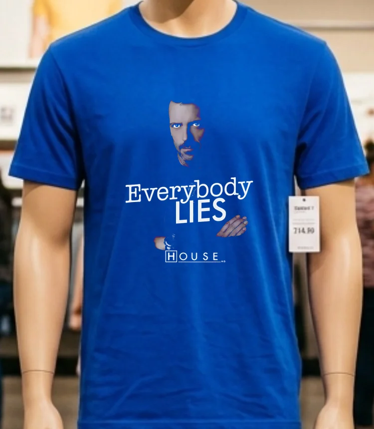 House Md Everybody Lies Classic Shirt Blue Shirt