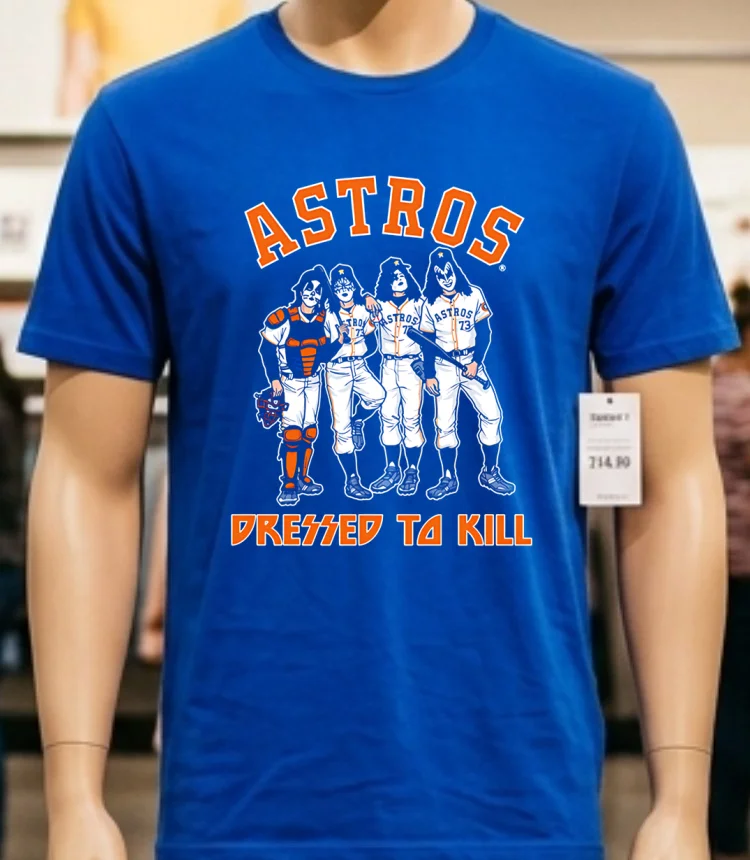 Houston Astros Dressed To Kill Shirt - blue-shirt Houston Astros Dressed To Kill Shirt Blue Shirt