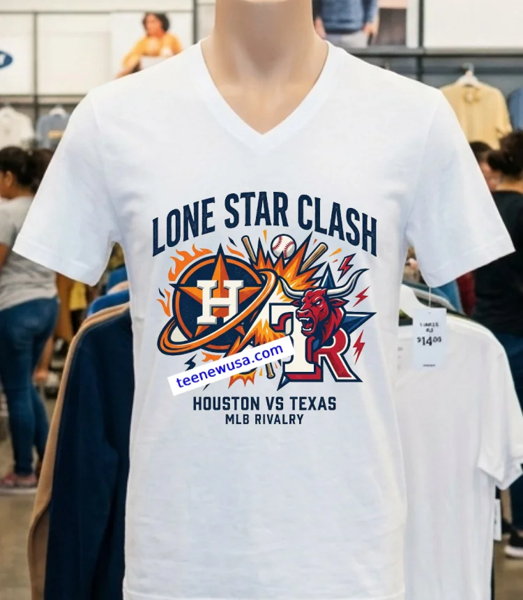 Houston Astros Vs Texas Rangers Mlb All Star Sport T Shirt - white-t-shirt Houston Astros Vs Texas Rangers Mlb All Star Sport T Shirt White T Shirt 2