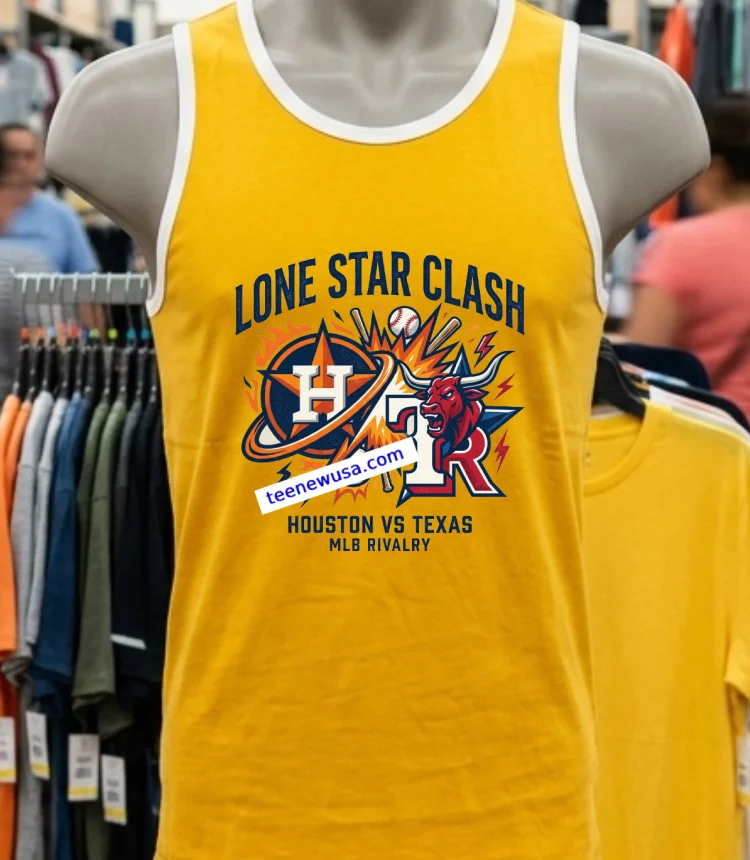 Houston Astros Vs Texas Rangers Mlb All Star Sport T Shirt - yellow-t-shirt Houston Astros Vs Texas Rangers Mlb All Star Sport T Shirt Yellow T Shirt