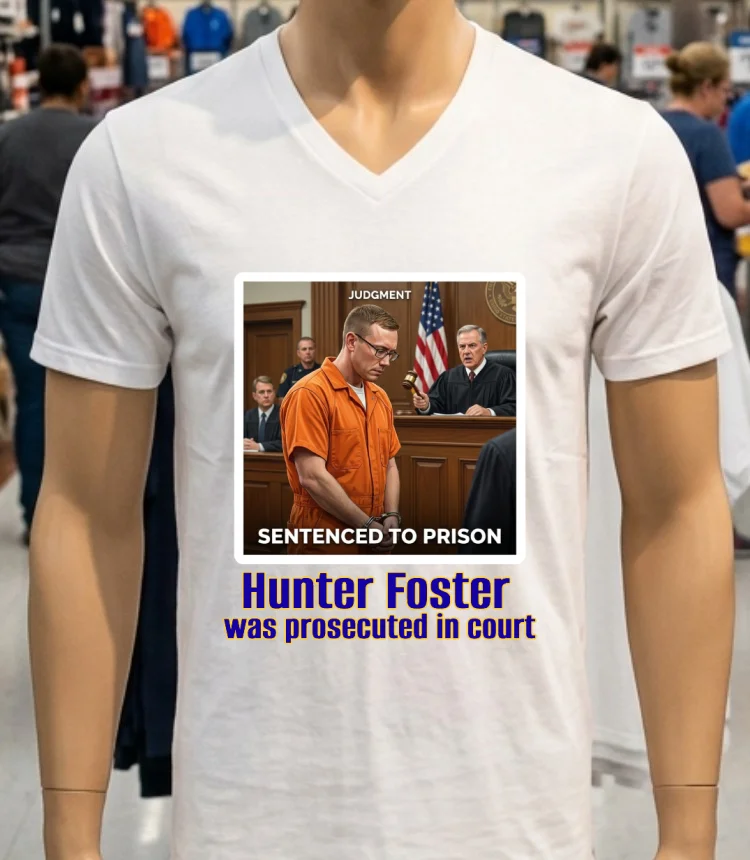 Hunter Foster Was Prosecuted In Court T Shirt White T Shirt 2